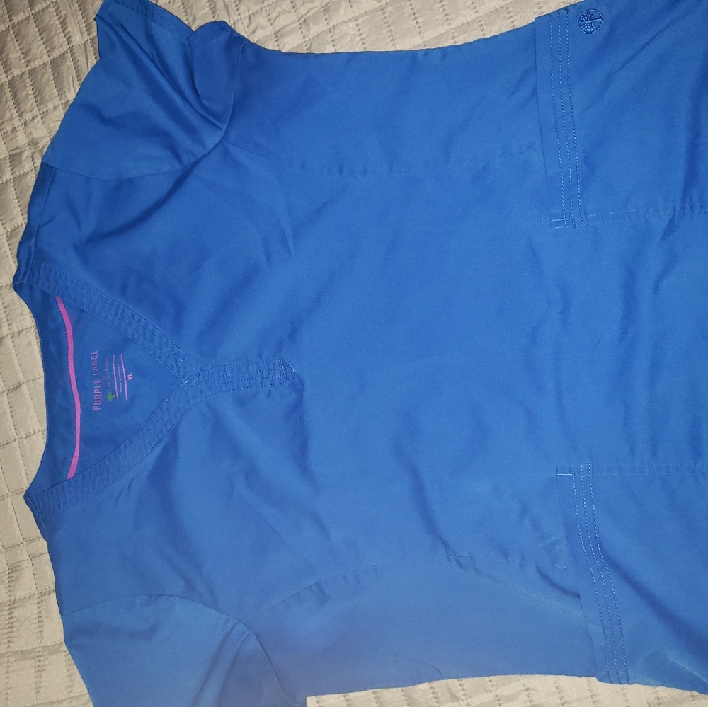 Royal blue XL scrub top
